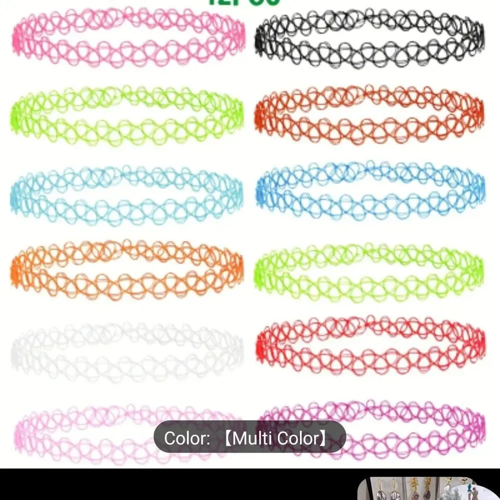 Colorful Fishing Line Choker Necklace